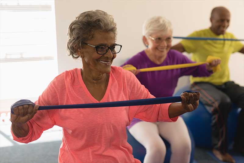 Older individuals in physical therapy